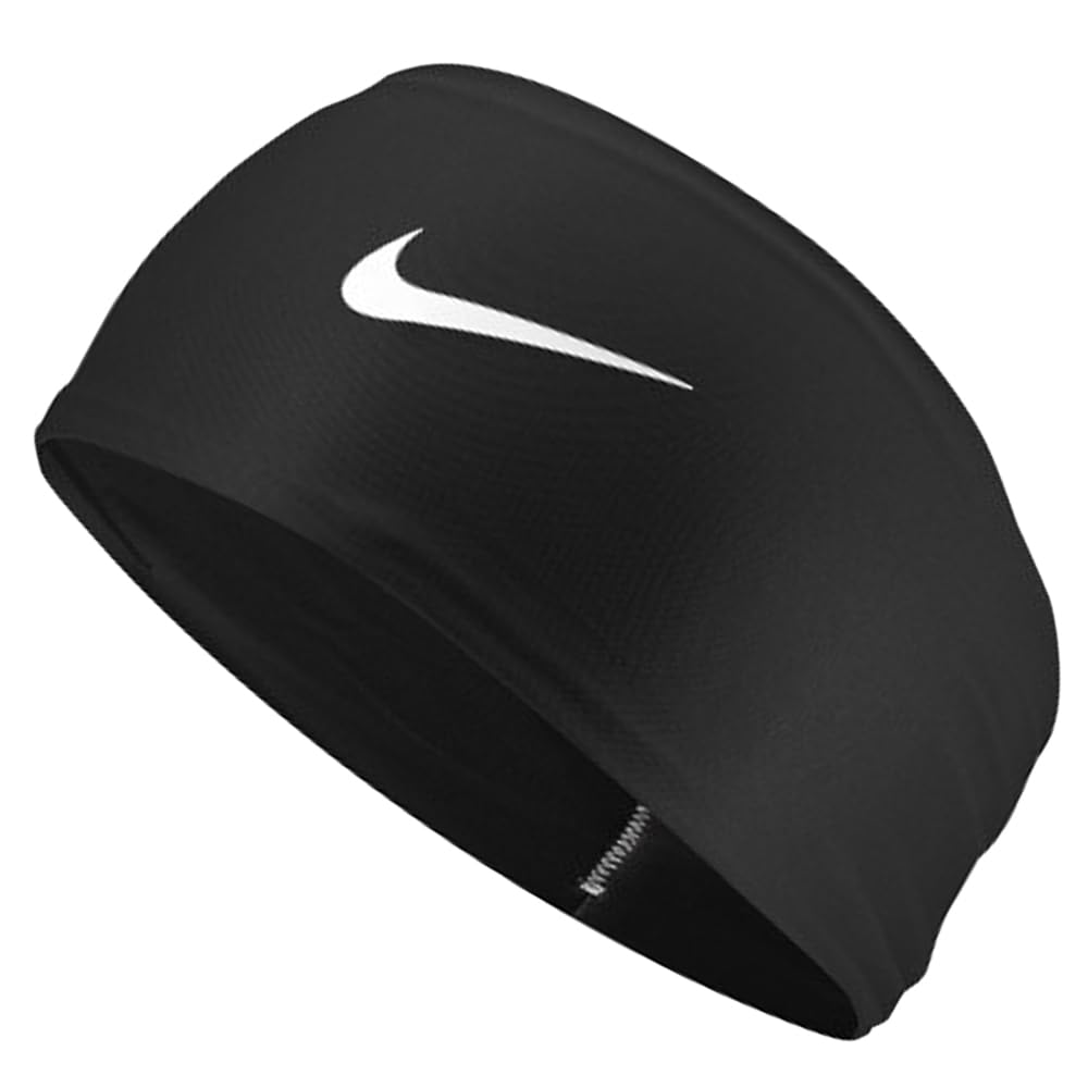 Nike Dri-Fit Head Tie 2.0 Headbands, White/Black, One Size