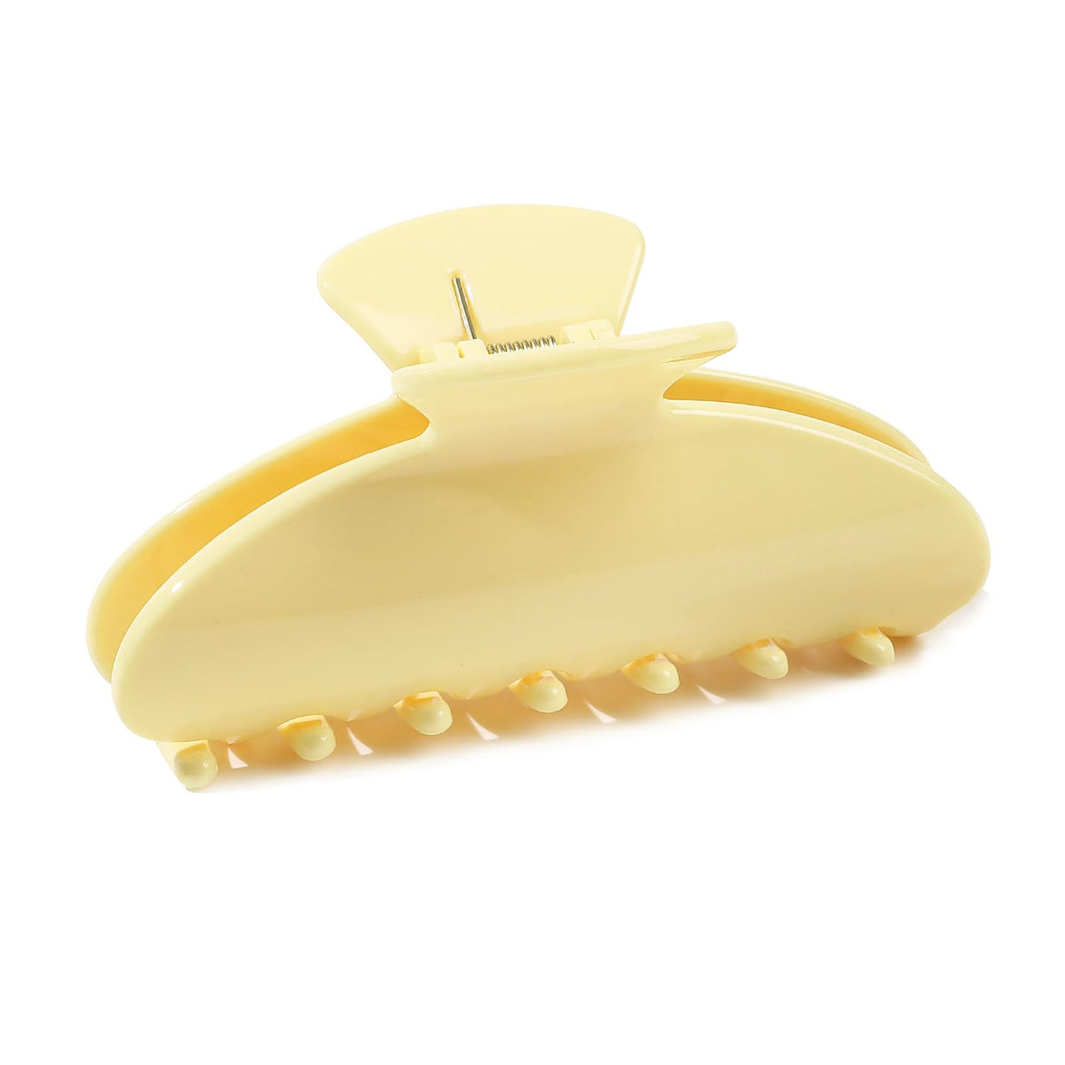 2 Acetate Hair Claw Clip for Women, 3.8-Inch Black and White Polka Dot Big Hair Clips Strong Hold No Slip Claw Clips for Thick or Thin Hair