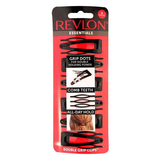 REVLON Double Grip Hair Clips, 6 Count