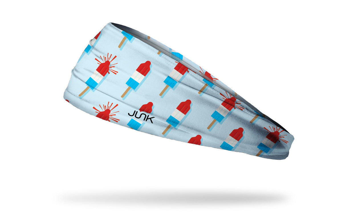 JUNK Brands Big Bang Lite Novelty Headband - Moisture-Wicking, Performance Fabric, Non-Slip, Sports Sweatband for Men & Women
