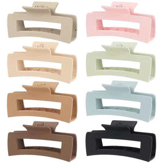 8 Pcs Large Hair Claw Clips 4.1 Inch Non-slip Matte Claws for Women