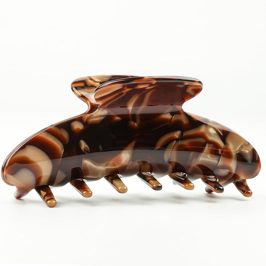 MAORULU Large Acetate Hair Claws - Premium Durable 4 Inch No-Slip Claw Clips for Thick Thin Hair | 1 Piece (Tortoise)