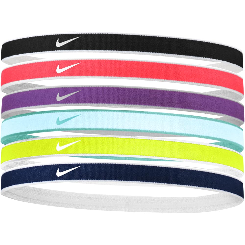 Nike Dri-Fit Head Tie 2.0 Headbands, White/Black, One Size