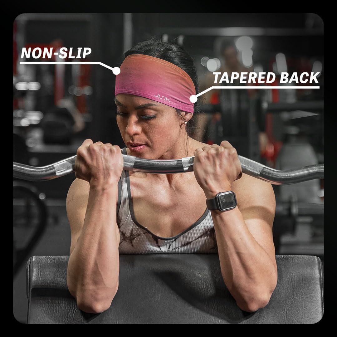 JUNK Brands Big Bang Lite Novelty Headband - Moisture-Wicking, Performance Fabric, Non-Slip, Sports Sweatband for Men & Women