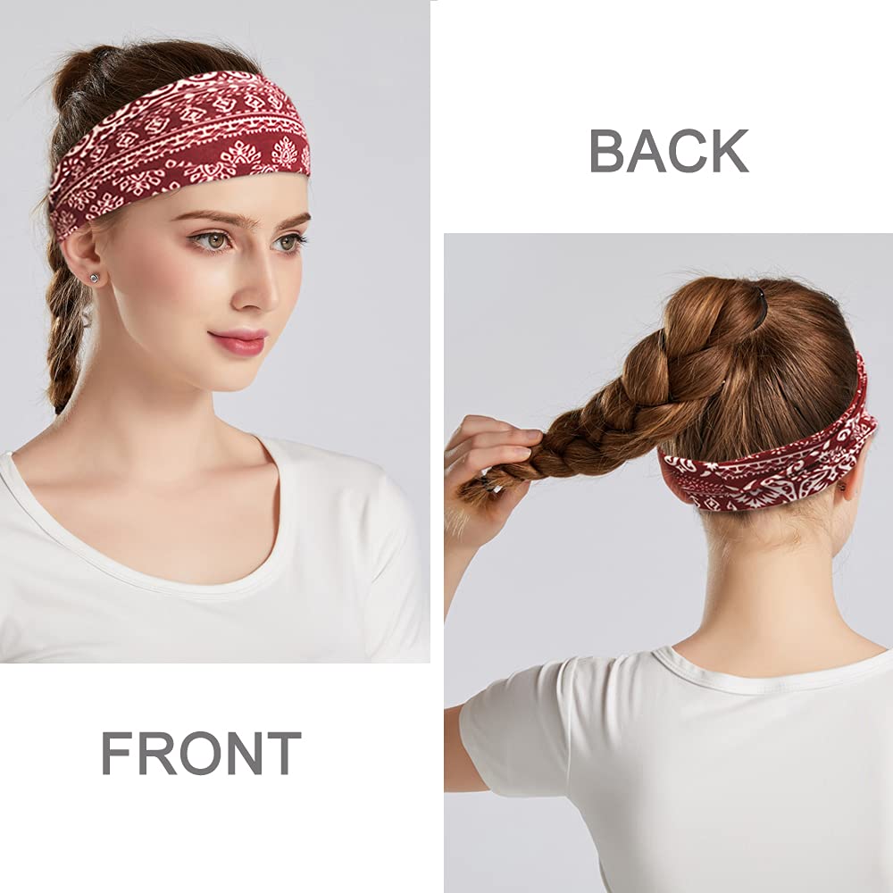 YONUF 6 Pack Headbands for Women, Boho Wide Head Bands & Hair Accessories