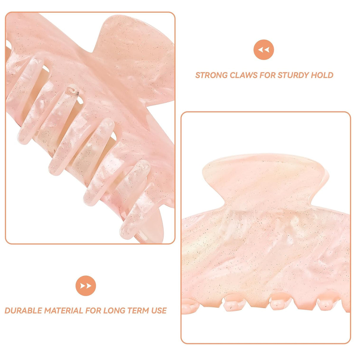 2 Pcs Hair Claw Clips for Women Non-slip Clip Large Claws Hair Accessories
