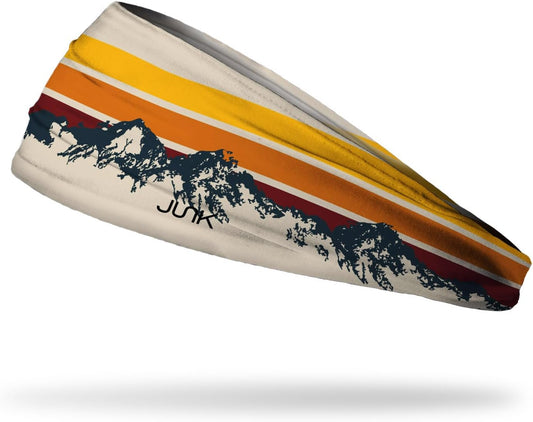 JUNK Brands Big Bang Lite Mountain Headband - Moisture-Wicking, Performance Fabric, Non-Slip, Sports Sweatband for Men & Women