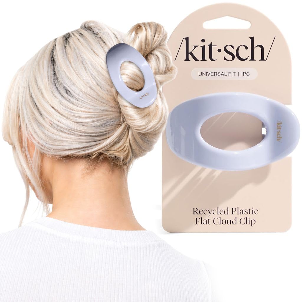 Kitsch Large Flat Claw Clip for Women - Tortoise, 1pc