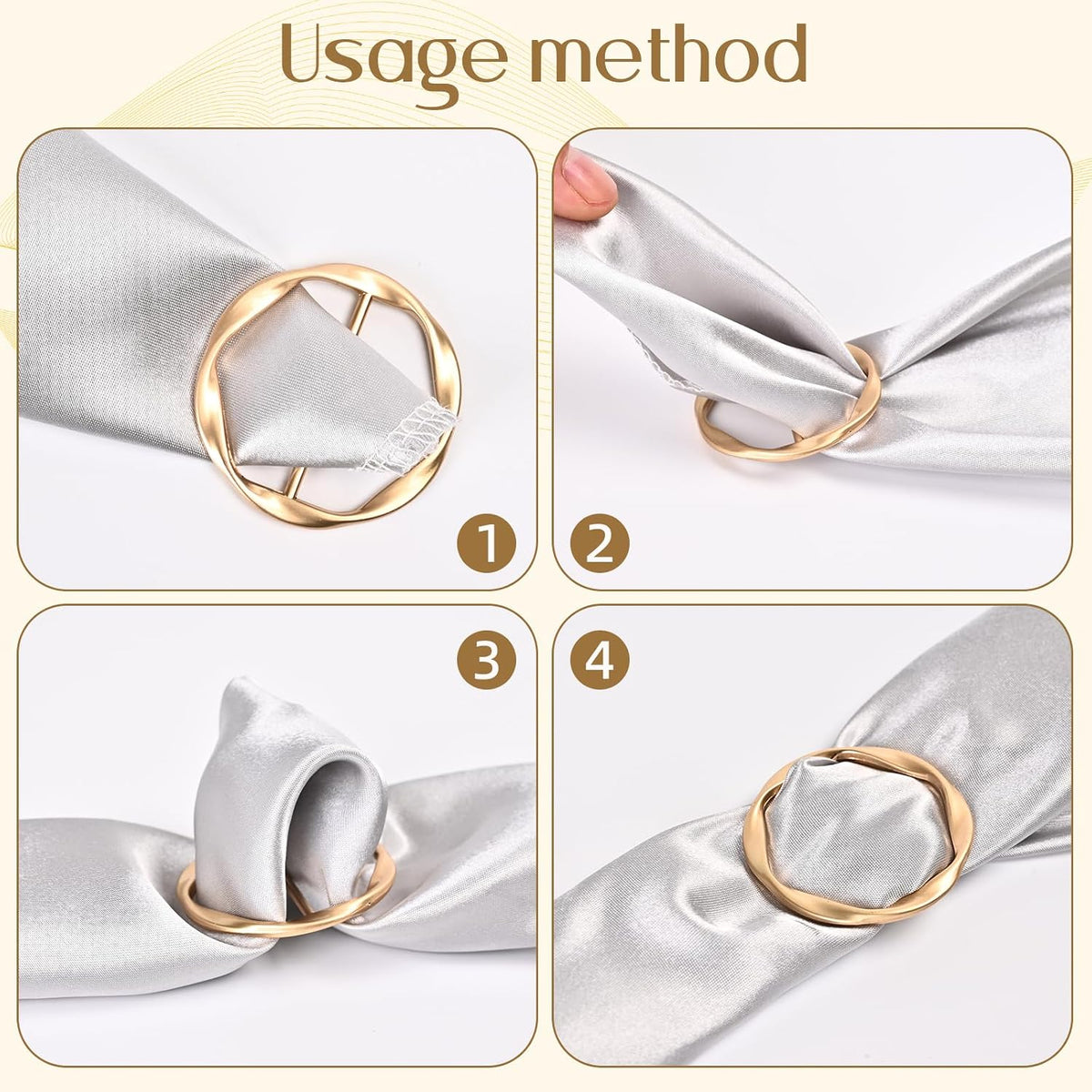 10 Pcs Scarf Ring and Slides for Scarves T Shirt Tie Clips for Women shirt clips for women clothing Shirt Waist Cincher Clips Tightener for Loose Tshirt Clothes Scarf Buckle