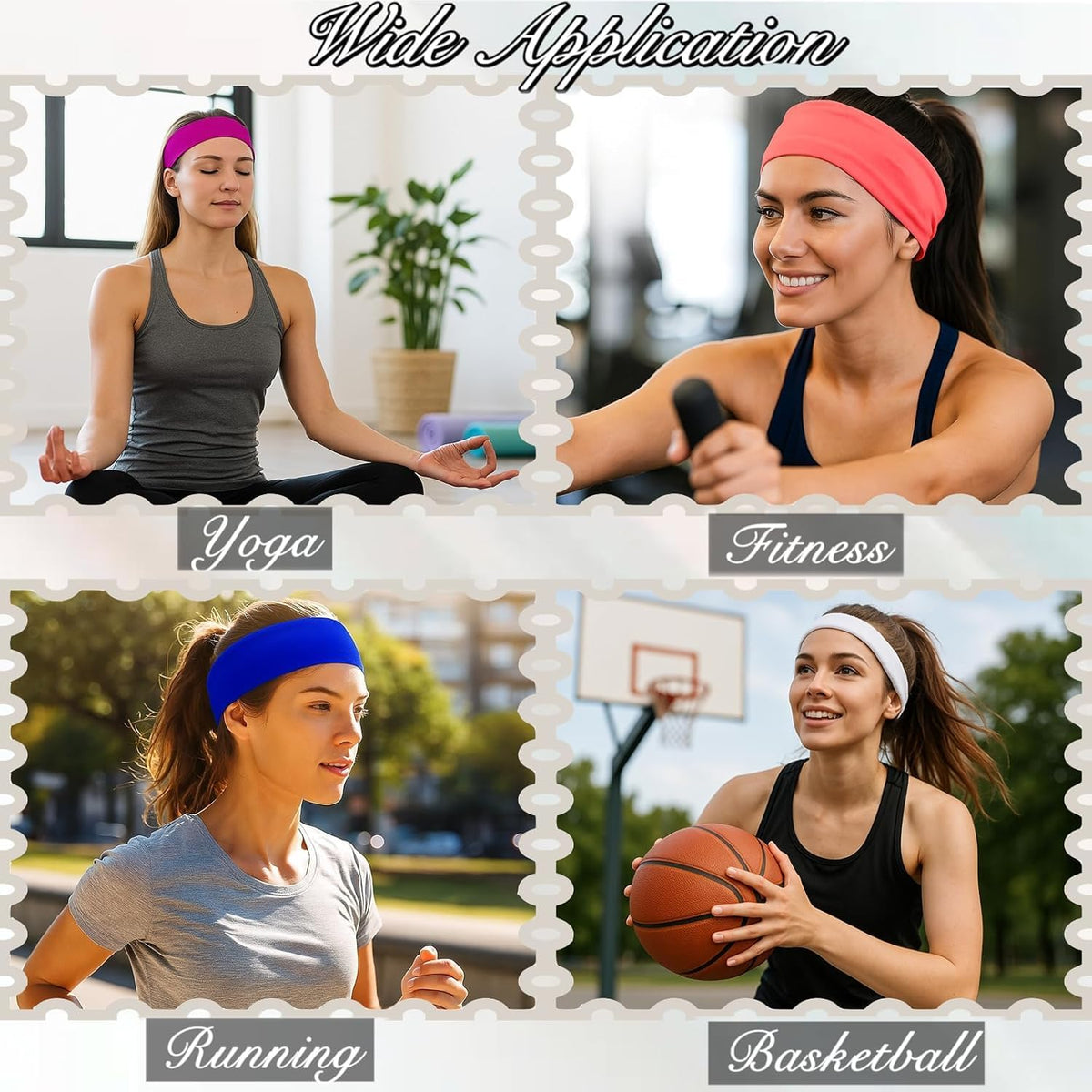 25 Pack Headbands for Women's Hair Non Slip Multicolor Head Bands Hairbands