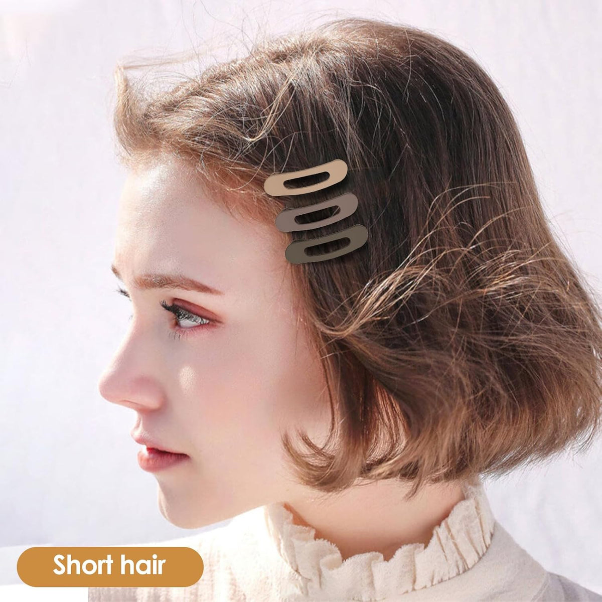 Small Flat Hair Clips for Women Down Clips for Thin Hair Accessories 6Pcs