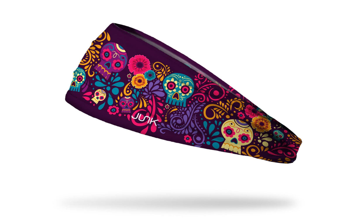 JUNK Brands Big Bang Lite Novelty Headband - Moisture-Wicking, Performance Fabric, Non-Slip, Sports Sweatband for Men & Women