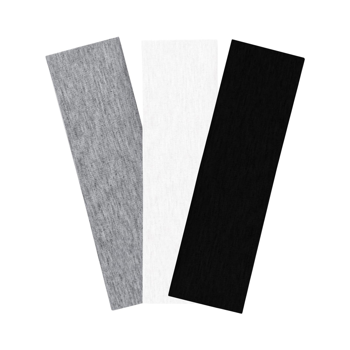 3PCS Headbands for Women Non Slip Elastic Sweat Hairbands Fashion Sports Hair Bands Soft Cloth Fabric Stretchy Headband for Workout Yoga Running