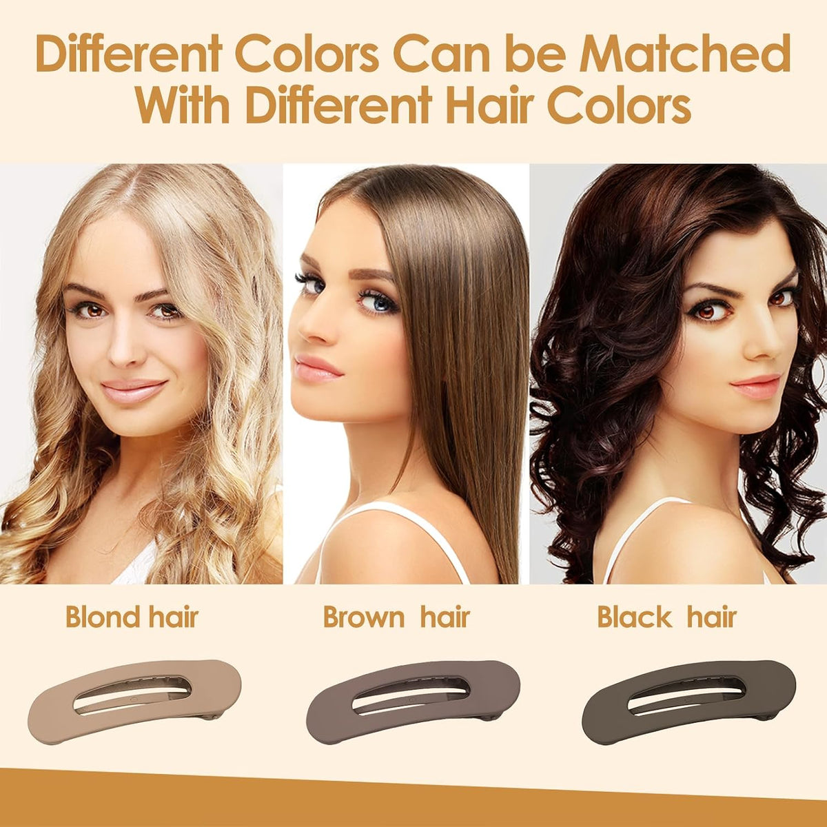 Small Flat Hair Clips for Women Down Clips for Thin Hair Accessories 6Pcs