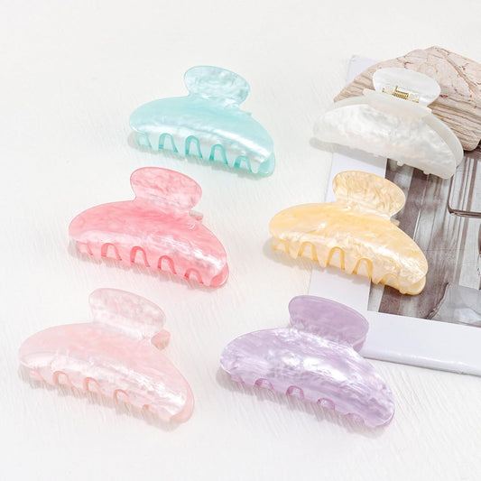Canitor Hair Claw Clips for Women Acrylic Marbled Hair Clips for Thick Thin Hair Emi Cute Hair Accessories for Girls Teen Gifts Stocking Stuffers Bulk Pack