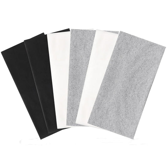 6 Pack Wide Cotton Headbands for Women, Non-Slip Workout Yoga Sports