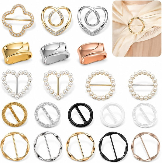 20 Pcs Scarf Clips for Women
