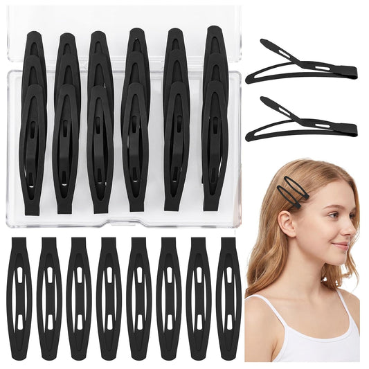 20 Pcs Snap Hair Clips For Women Girls, 2.36 Inch Metal Barrettes
