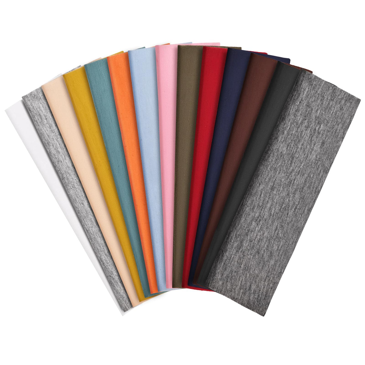 14 Pack Polka Dot Headbands for Women, Fashion Soft Elastic Cloth Hairbands