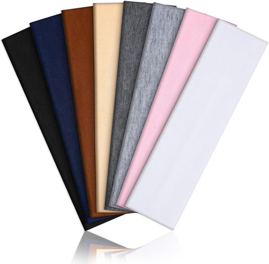 8 Pack Headbands for Women, Elastic Soft Hair Bands Non Slip Women's Fashion Headbands for Daily Workout Yoga Running