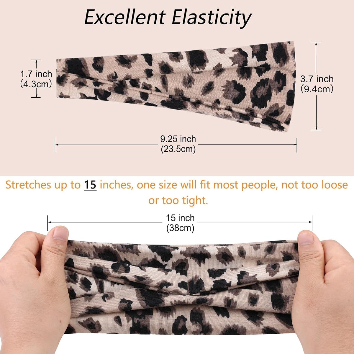 Wide Headbands for Women Trendy Women's Head Bands,6 Packs