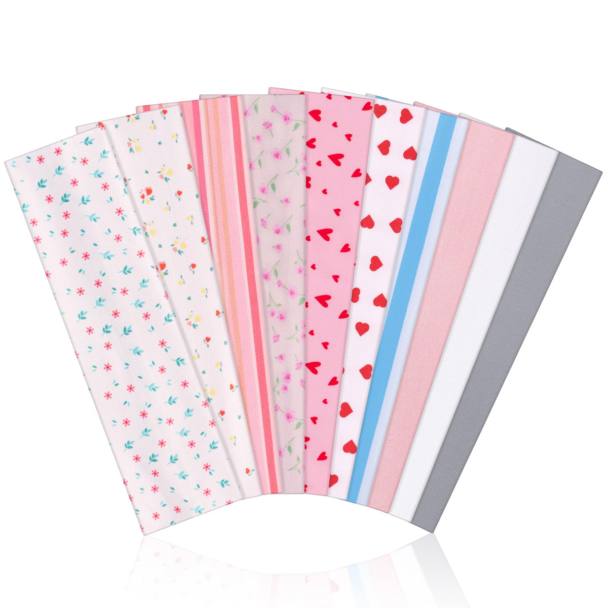 10 Pack Headbands for Women Non Slip - Cute Fashion Cotton Headbands for Women