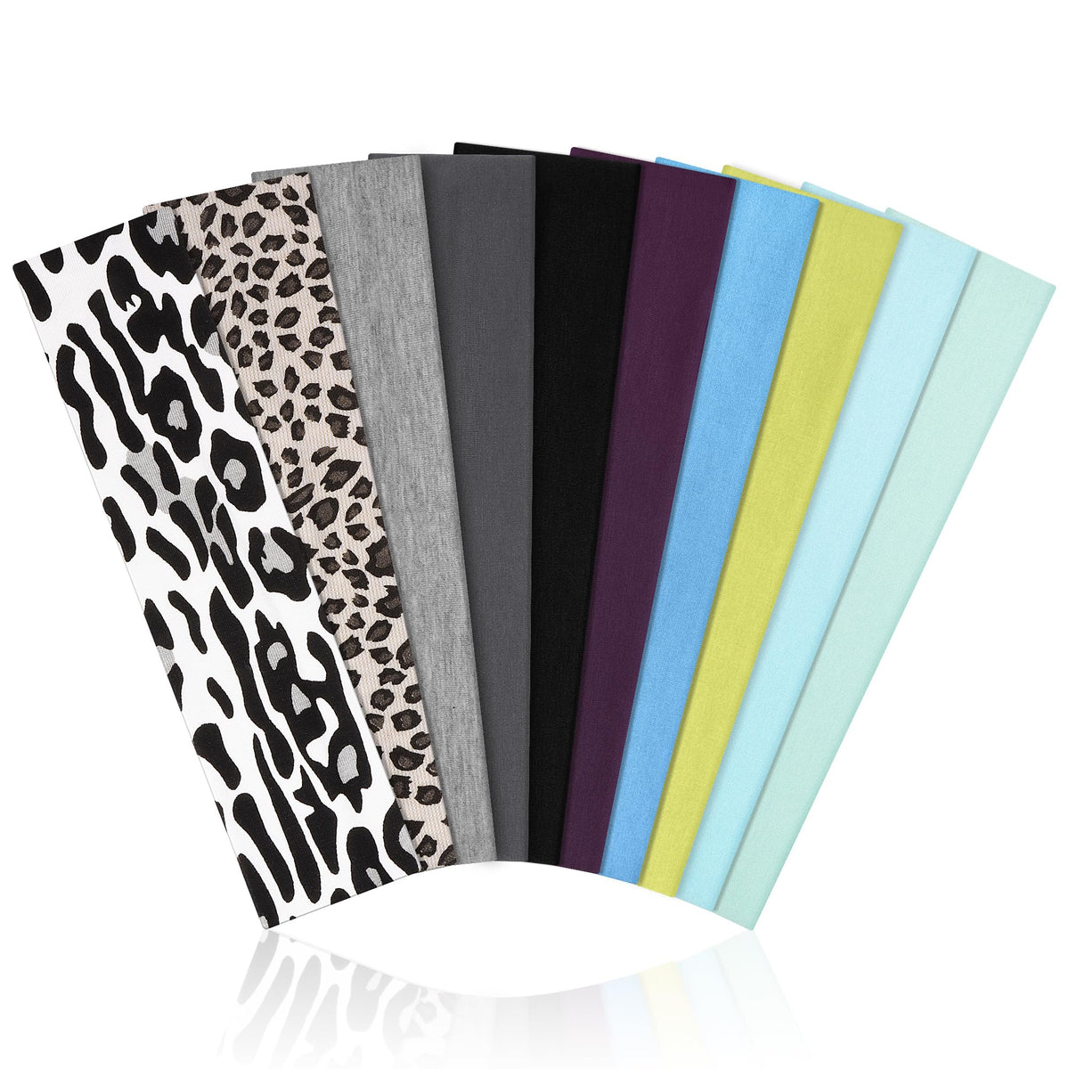 10 Pack Headbands for Women Non Slip - Cute Fashion Cotton Headbands for Women