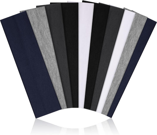 10 Pack Headbands for Women Non Slip - Cute Fashion Cotton Headbands for Women