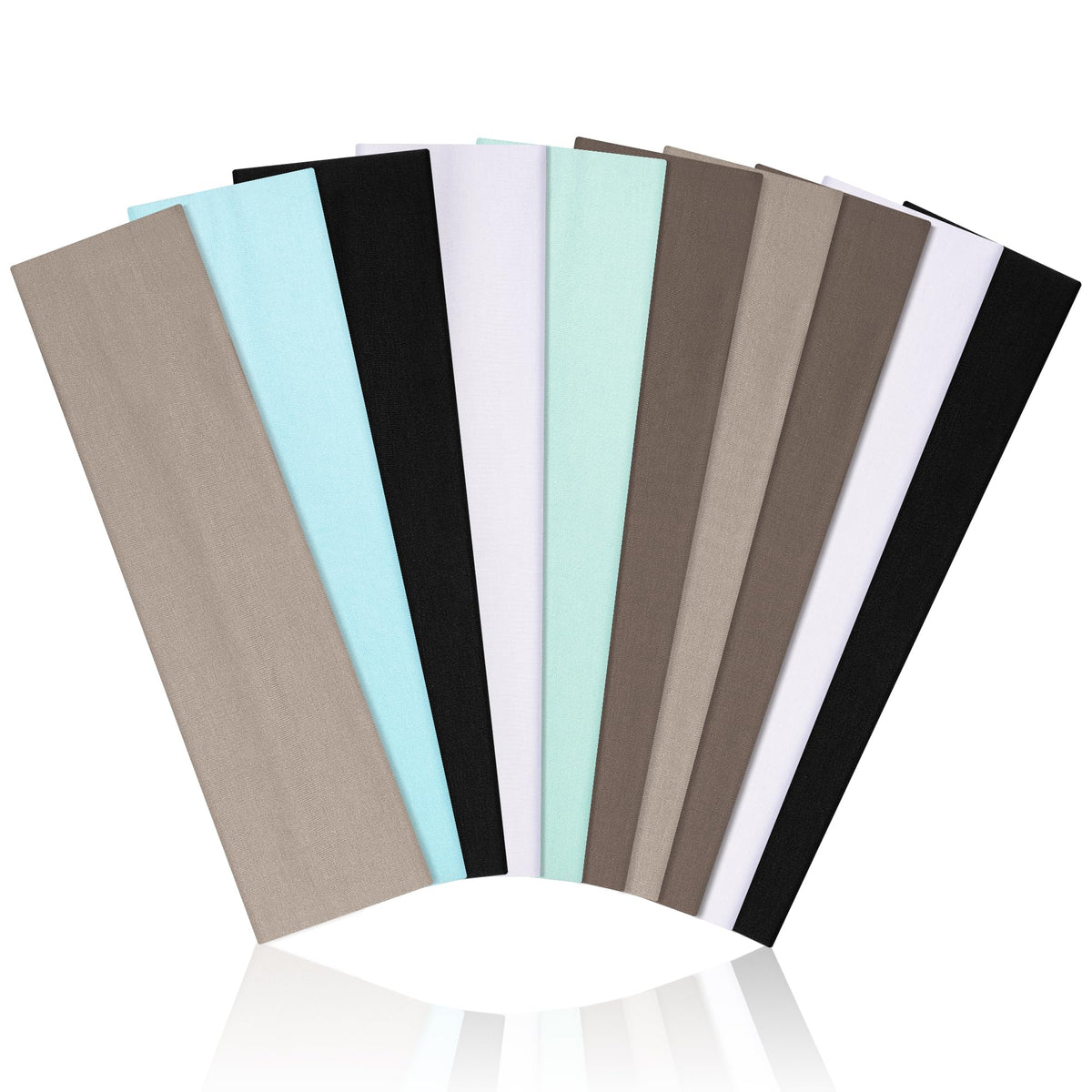 10 Pack Headbands for Women Non Slip - Cute Fashion Cotton Headbands for Women