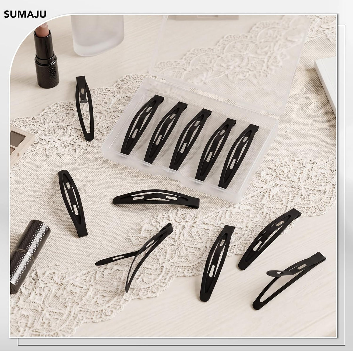 20 Pcs Snap Hair Clips For Women Girls, 2.36 Inch Metal Barrettes